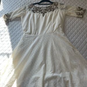 Off white readymade dress
